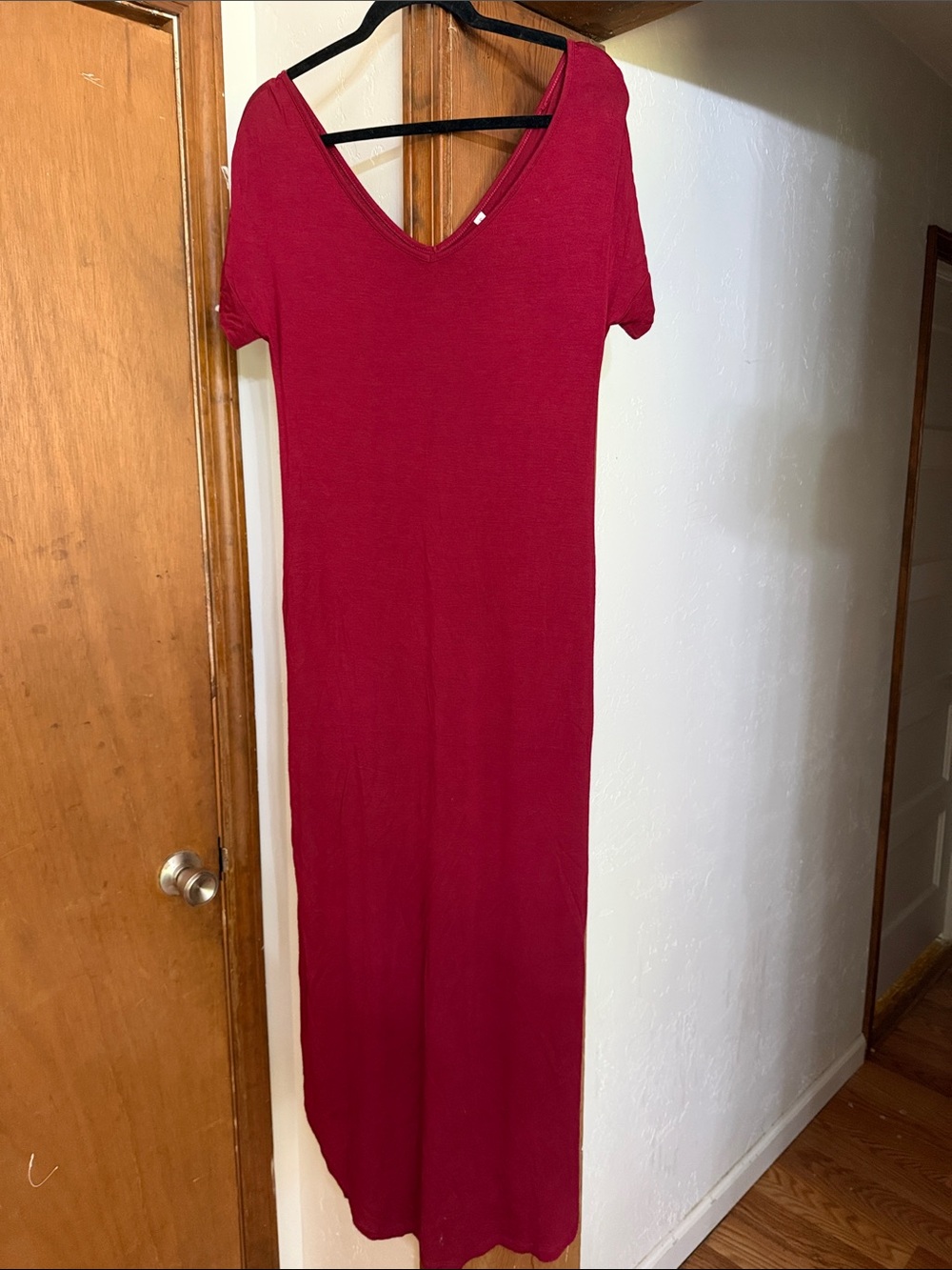Brick Red Scoop Neck Top